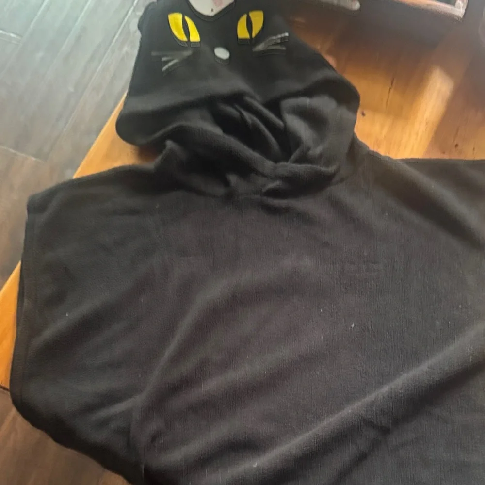Black Cat Hooded kids costume or blanket no flaws really cute